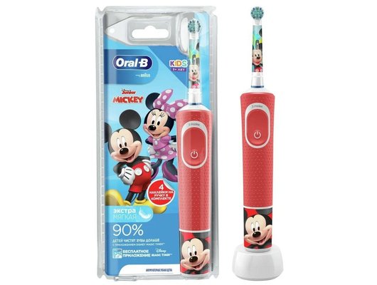 Зубная щетка электрическая для детей ORAL-B Vitality Kids D100.413.2K Mickey (ПИ)