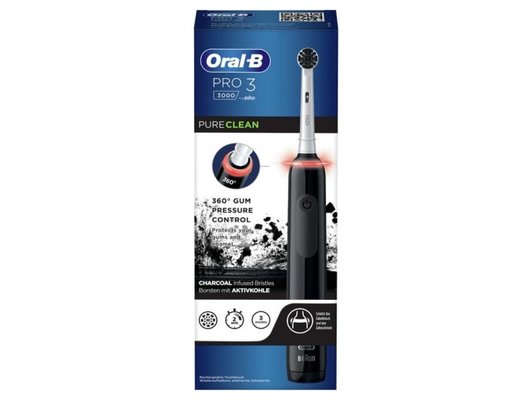 Зубная щетка электрическая ORAL-B PRO 3 3000 PureClean Black