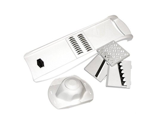 Терка МультиДом МТ76-16 Универсал с деражтелем 4 насадки