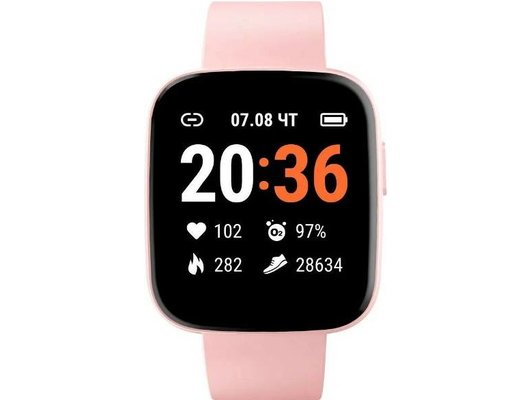 Смарт часы GEOZON MARATHON РОЗОВЫЙ