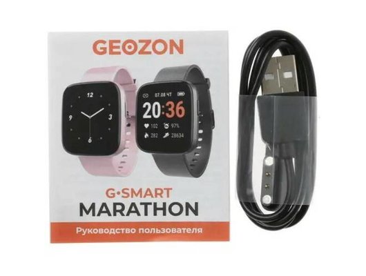 Смарт часы GEOZON MARATHON РОЗОВЫЙ