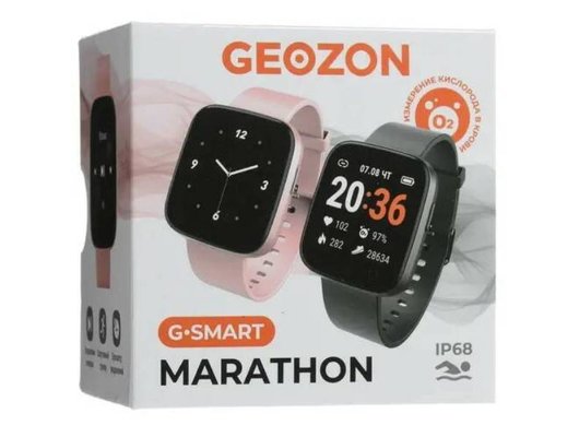 Смарт часы GEOZON MARATHON РОЗОВЫЙ