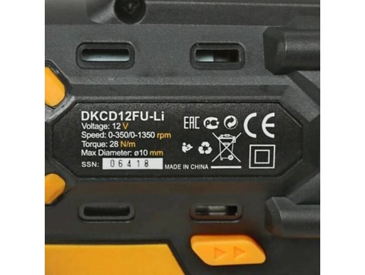 Дрель-шуруповерт DEKO DKCD12FU-Li Set 063-4094