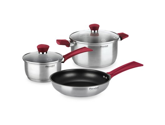 Набор посуды Rondell Strike RDS-1664 (ковш, кастрюля, сковорода)