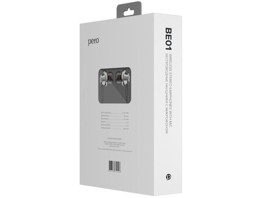 Наушники спортивные PERO BE01 SILVER