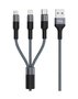 Кабель TFN кабель 3in1 USB graphite TFN-CFZ3IN1GR