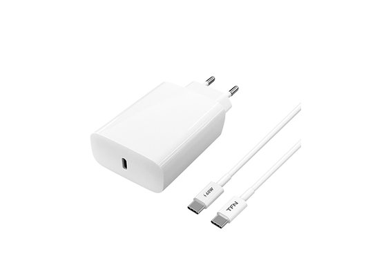 Зарядное устройство TFN СЗУ Type-C PD 25W+кабель Type-C whit TFN-WC14