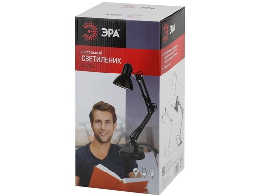 Светильник настольный ЭРА N-214-E27-40W-W