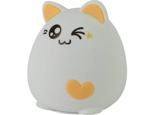 Декоративный светильник ЭРА NLED-413-1W-Y Кот белый с желтым