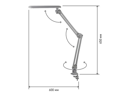 Светильник настольный ЭРА NLED-441-7W-S