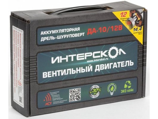Дрель-шуруповерт Интерскол ДА-10/12В минимакс (687.1.2.70)