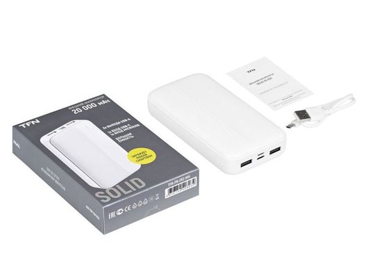 Внешний аккумулятор TFN 20000mAh Solid 20 black (TFN-PB-282-BK)