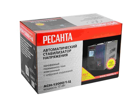 Стабилизатор напряжения РЕСАНТА АСН-12000/1-Ц