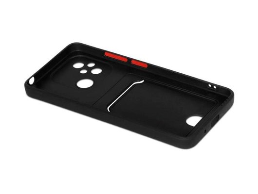 Чехол DF для Xiaomi Redmi 12C/Poco C55 xiCardCase-06 (black)