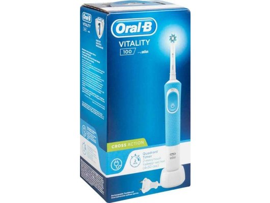 Зубная щетка электрическая Oral-B Vitality D100.413.1 CrossAction Blue (ПИ)