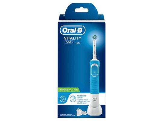 Зубная щетка электрическая Oral-B Vitality D100.413.1 CrossAction Blue (ПИ)