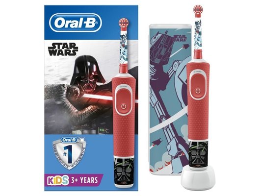 Зубная щетка электрическая для детей Oral-B Vitality 100 Kids Star Wars + Travel Case