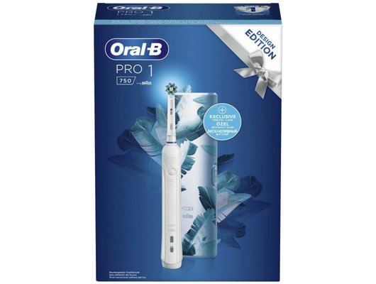 Зубная щетка электрическая Oral-B  PRO 750 White  + travel case