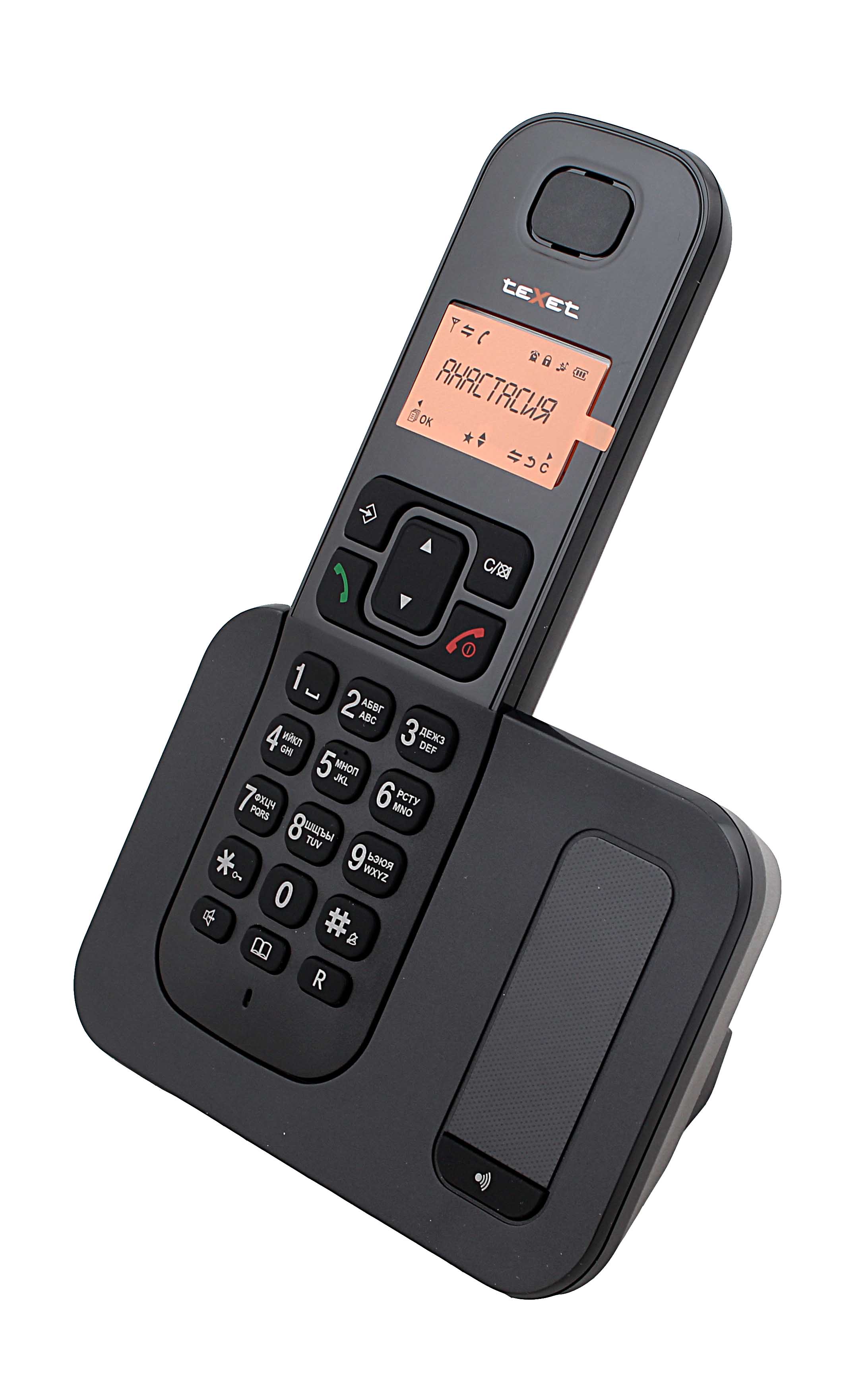 Радиотелефон Texet tx-d6605a черный - фото 1