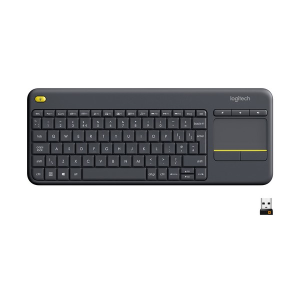 Клавиатура беспроводная Logitech K400 Plus Черная Для Телевизоров /920-007147/, цвет серый