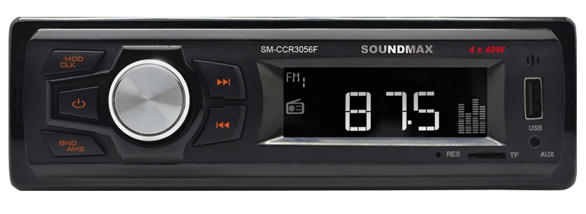 Автомагнитола Soundmax Sm-Ccr 3056f, цвет черный (антрацит), размер 1 din 293442 - фото 1
