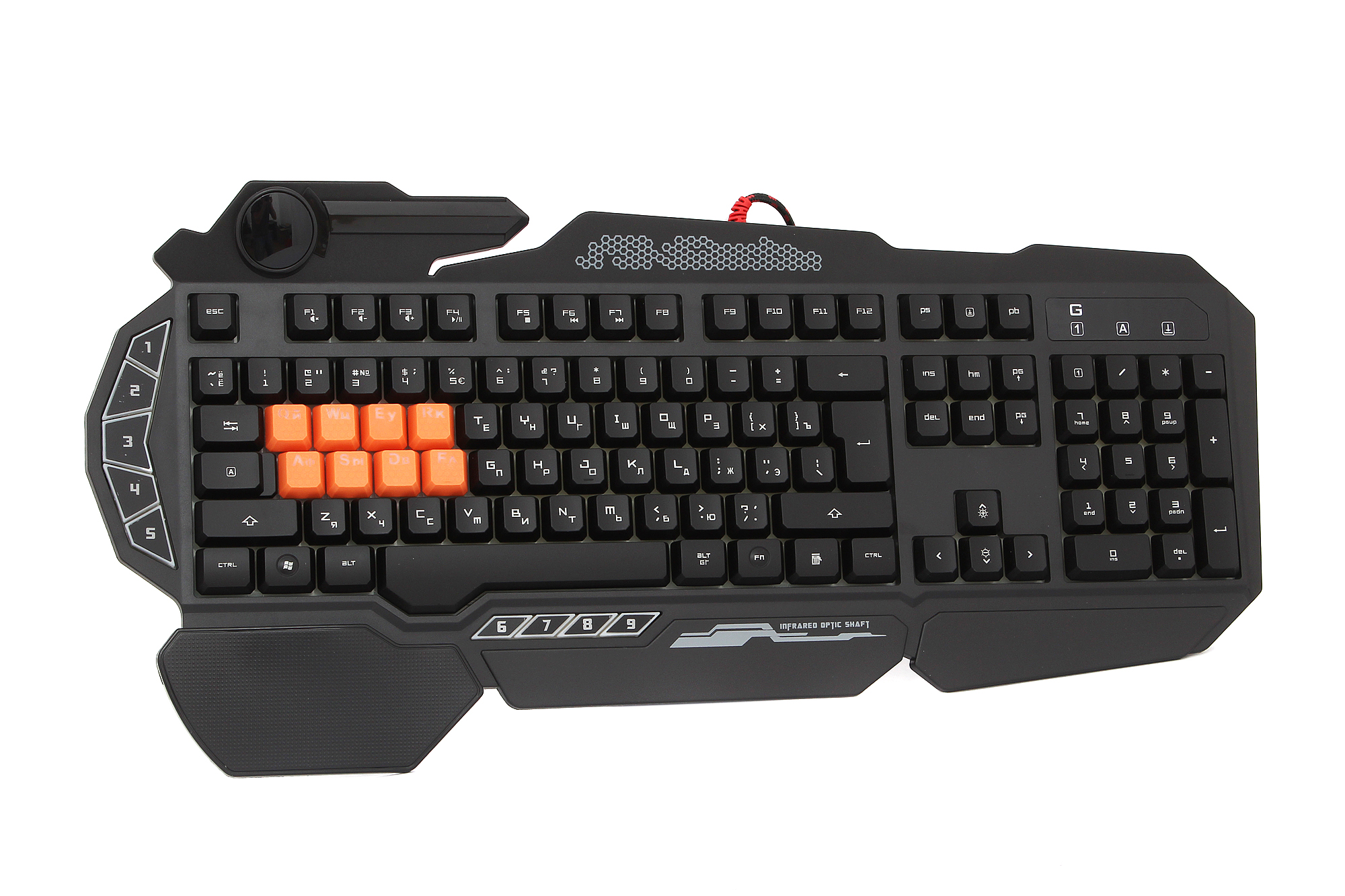 Клавиатура проводная игровая A4tech A4tech Bloody B318, цвет черный 258635 - фото 1
