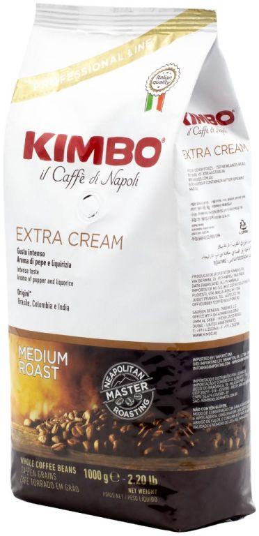 Кофе в зернах Kimbo Kimbo Extra Cream Зерновой 1000гр
