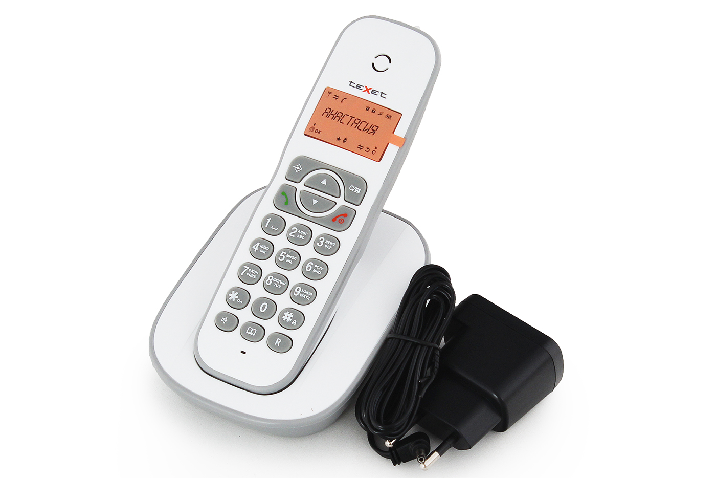 Радиотелефон Texet Tx-D4505a Белый-Серый