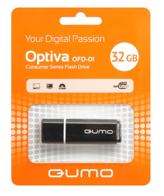 Флеш-диск Qumo 32gb Optiva 01 Black 295549 - фото 1
