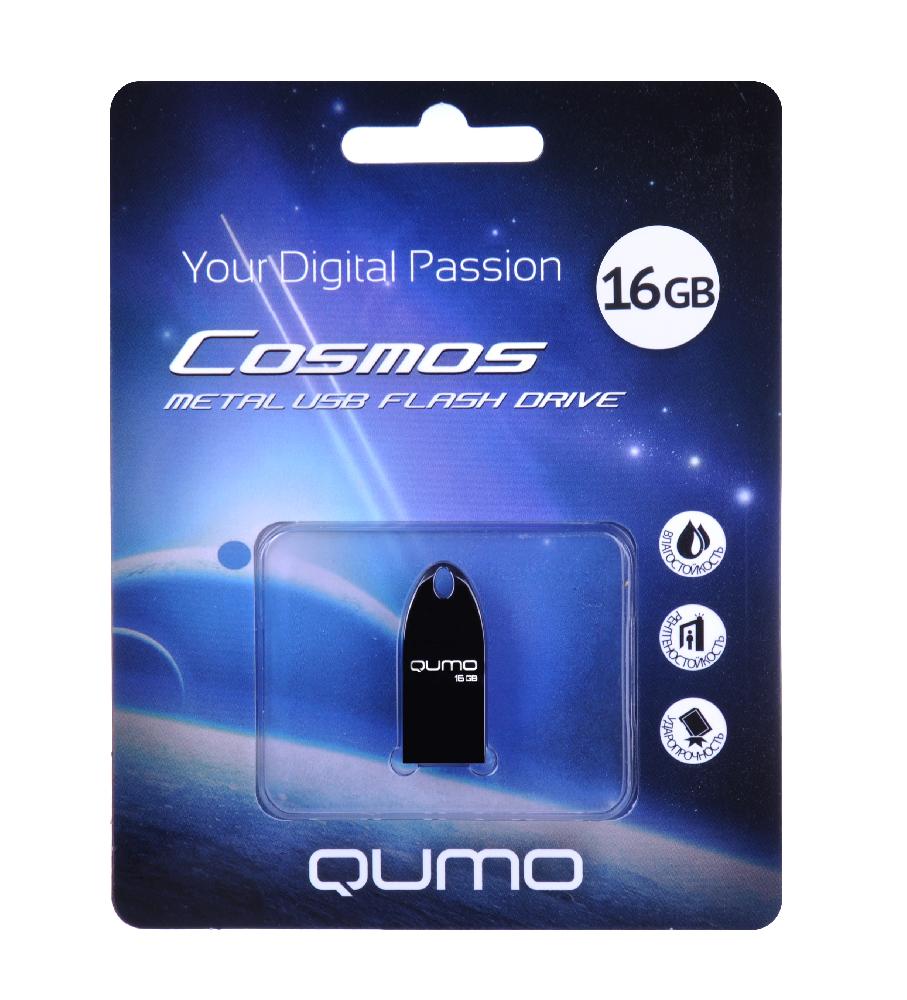 Флеш-диск Qumo 16gb Cosmos Dark 306530 - фото 1