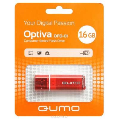 Флеш-диск Qumo 16gb Optiva 01 Red 311184 - фото 1