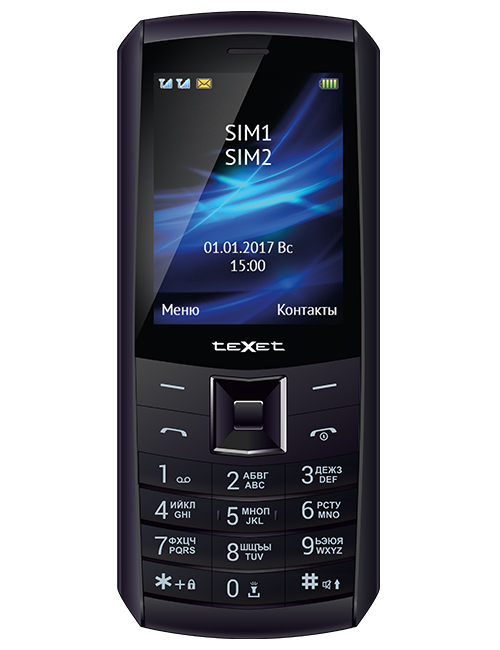 Мобильный телефон Texet Tm-D328 Black, цвет черный 312747 - фото 1