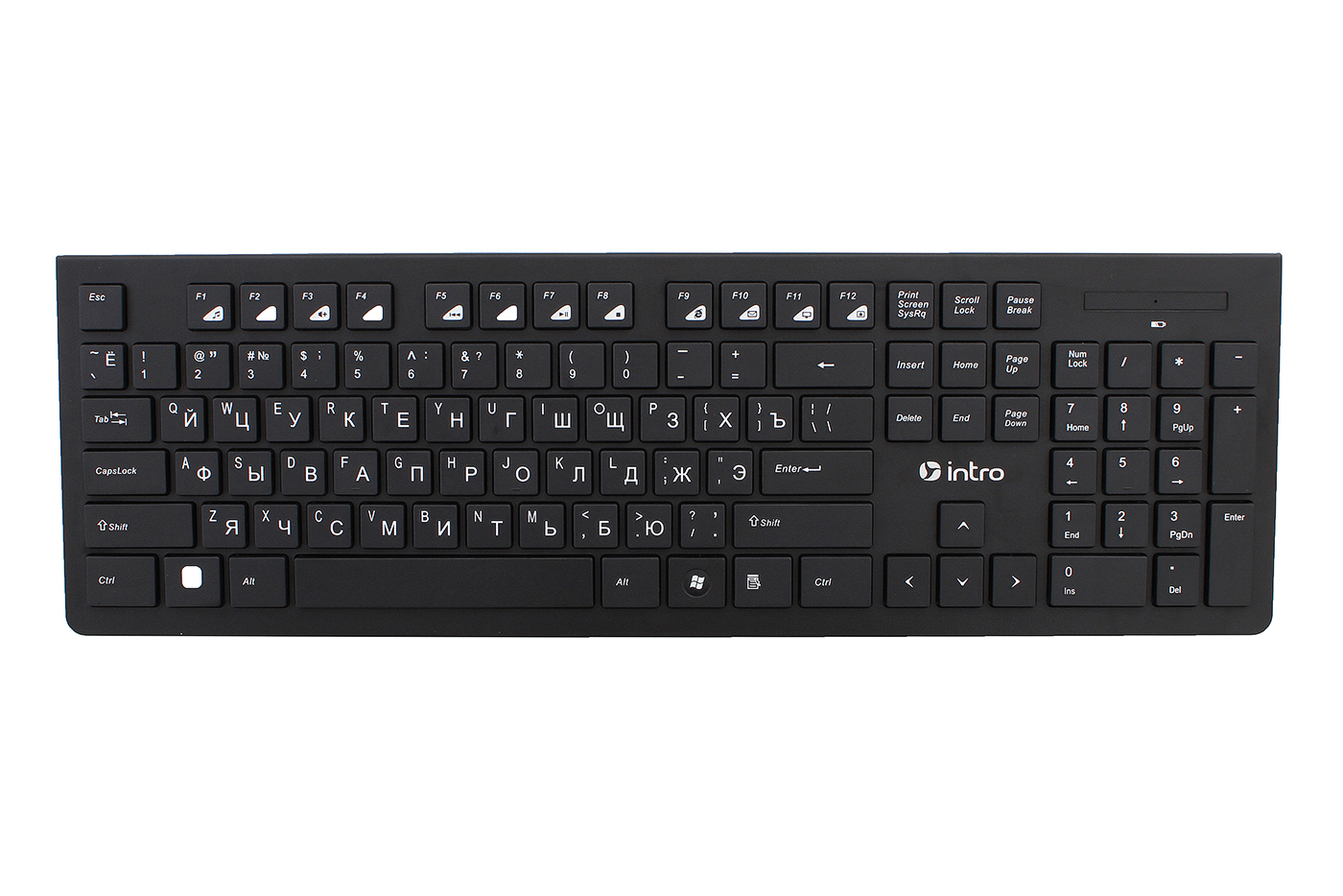 Клавиатура беспроводная Intro Intro Kw555 Black, цвет черный 313134 - фото 1