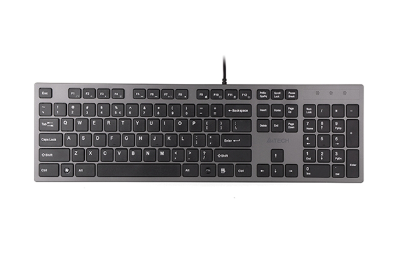 Клавиатура проводная A4tech A4tech Kv-300h Usb, цвет металлик 119216 - фото 1