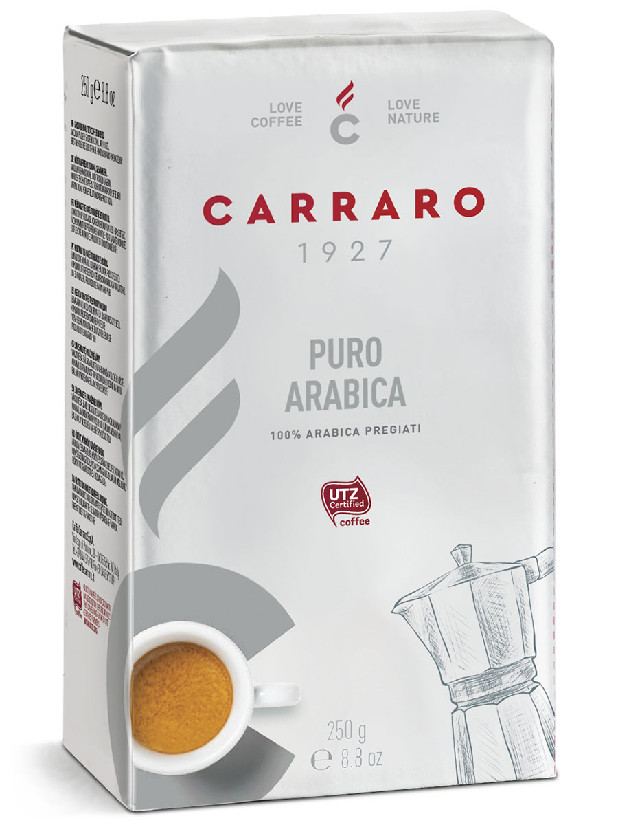 Молотый кофе Carraro arabica 100% молотый 250гр carraro costa rica arabica 100% кофе молотый 250 г