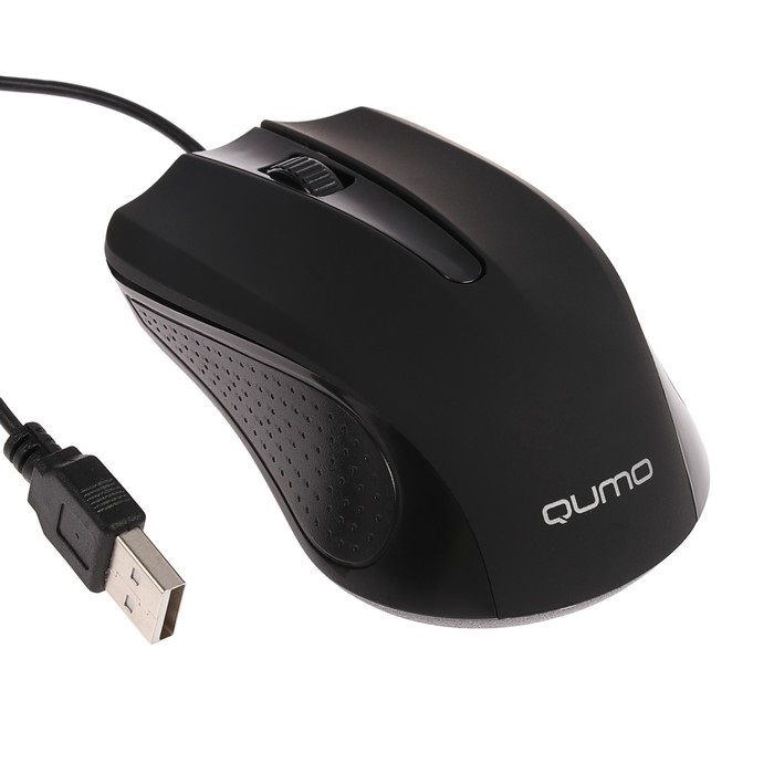 Мышь проводная Qumo Qumo Office Union, цвет черный