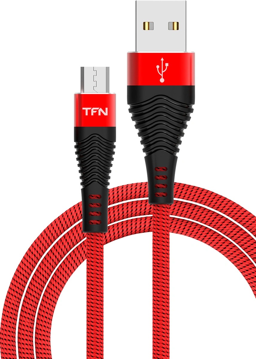 Кабель Tfn кабель microusb forza 1.0m red-black (-cfzmicusb1mrd)