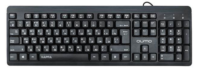 Клавиатура проводная Qumo Qumo Kappa, цвет черный 428459 - фото 1