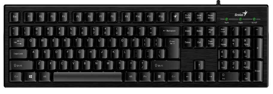Клавиатура проводная Genius Genius Smart Kb-101, цвет черный