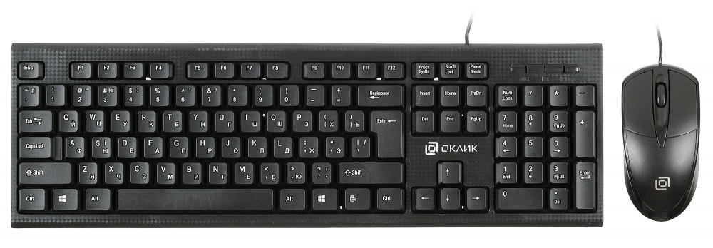 Клавиатура+мышь Oklick Оклик 640m, цвет черный 441962 - фото 1