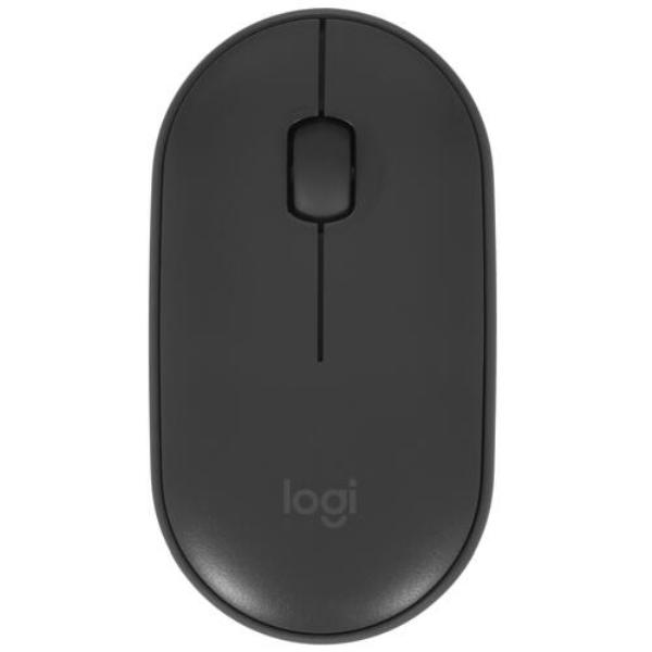 Мышь беспроводная Logitech M350 Pebble Graphite, цвет серый
