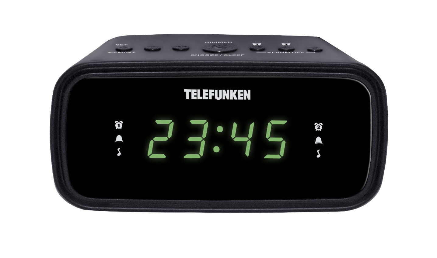 Настольные часы Telefunken Tf-1588(Черный C Зеленым), цвет зеленый