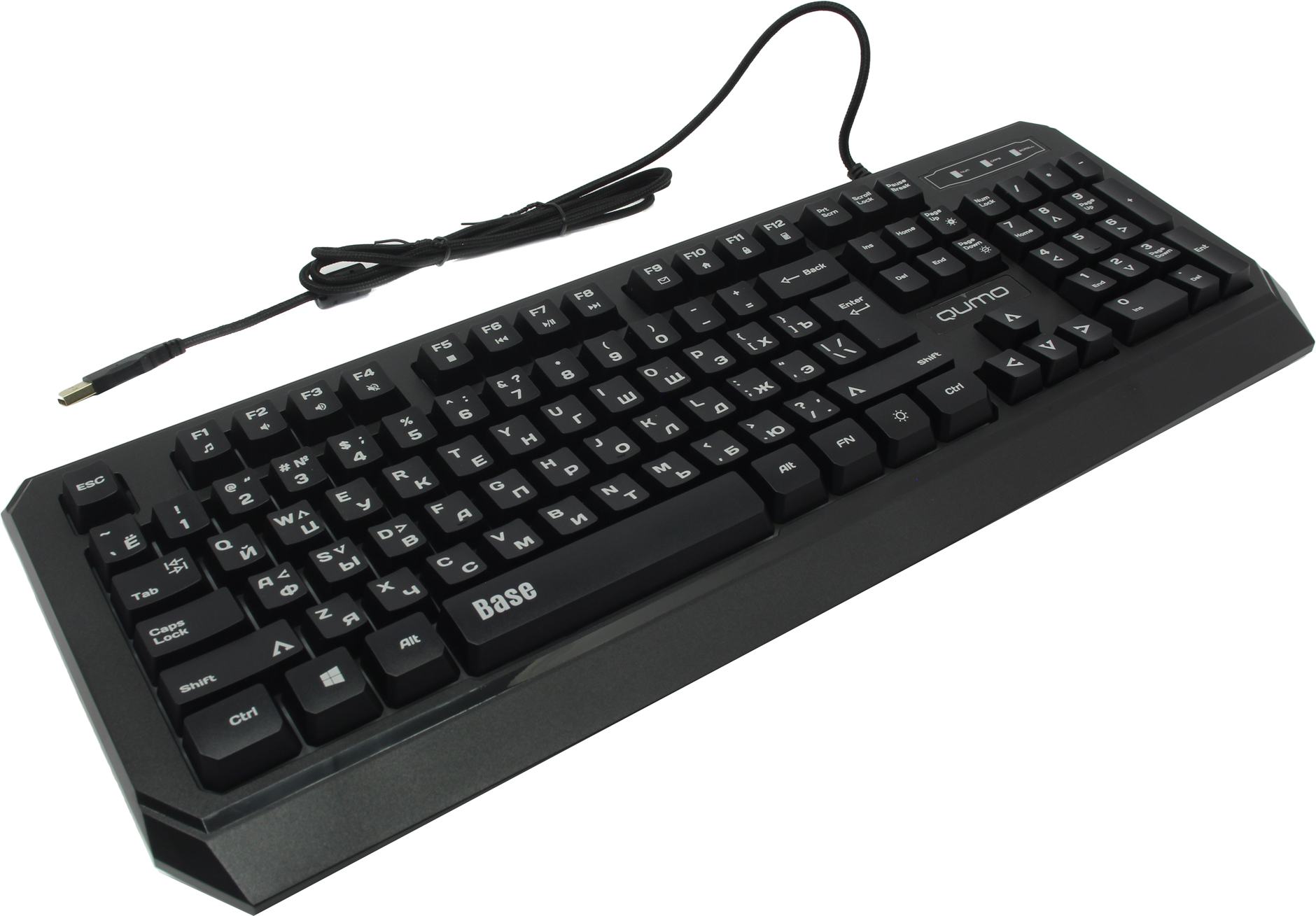 Клавиатура проводная Qumo Qumo Office Base K59, цвет черный 454219 - фото 1
