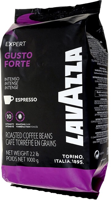 Кофе в зернах Lavazza Lavazza Gusto Forte 1000гр 454653 - фото 1