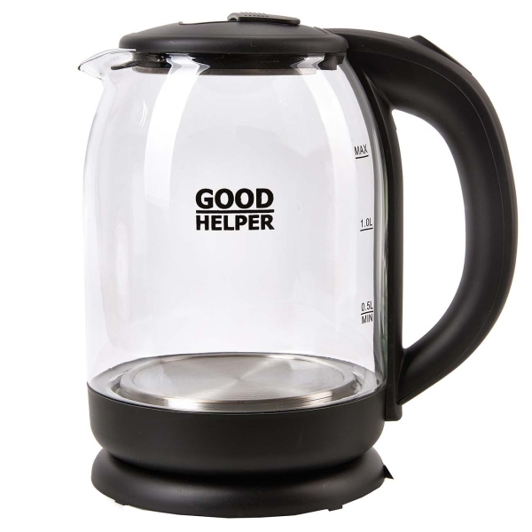 Чайник электрический Goodhelper Kg-18b10, цвет черный 461228 - фото 1