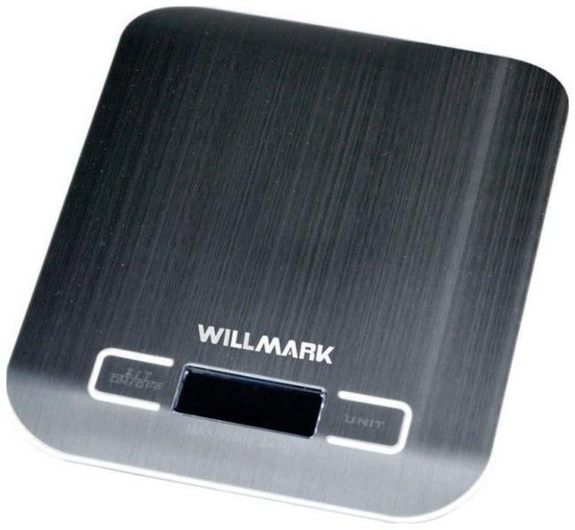 Весы кухонные Willmark Wks-312ss, цвет серый