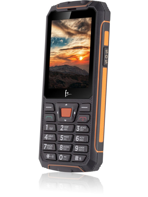 Мобильный телефон F+ + R280 Black-Orange, цвет черный