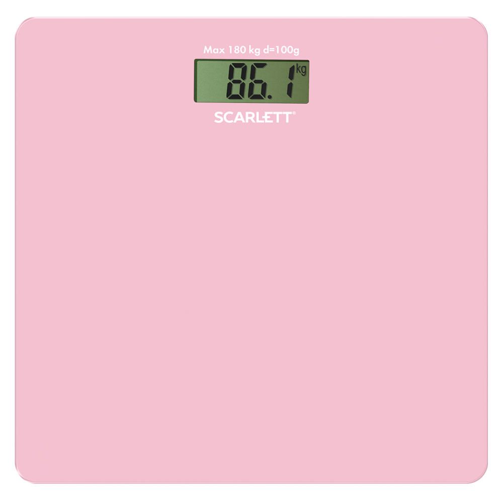 Весы напольные Scarlett Sc-Bs33e041, цвет розовый 496874 - фото 1
