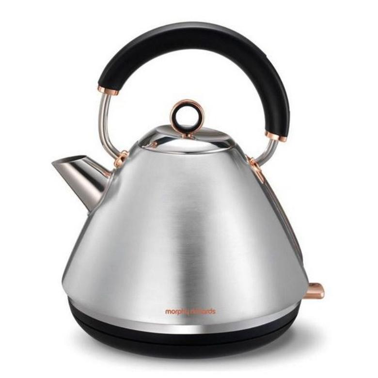 Чайник электрический Morphy Richards Morphy Richards Accents Pyramid Rose Gold And Brushed  102105ee, цвет серебристый