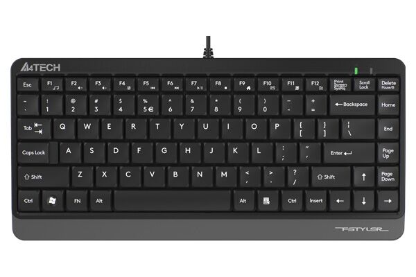 Клавиатура проводная A4tech a4tech fstyler fk11 черный/серый (fk11 usb grey) a4tech fstyler fk11 черный/серый (fk11 usb grey) - фото 1